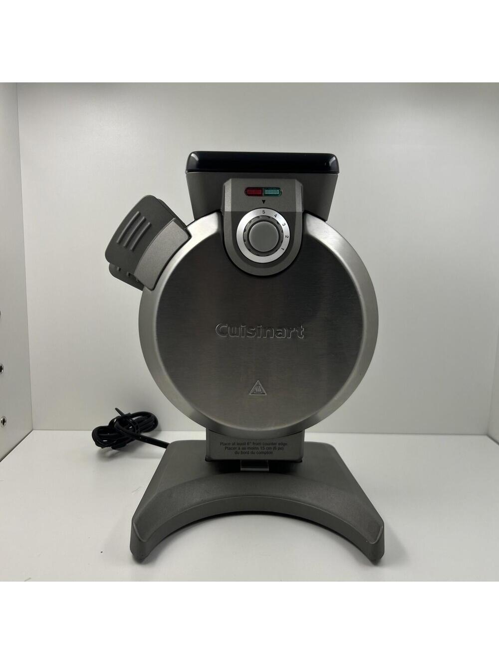 Cuisinart Vertical Belgian Waffle Maker, Stainless Steel WAF-V100C Cleaned